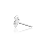 Mini Butterfly – Tiny CZ Winged – 14K Gold Threadless End
