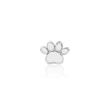 Mini Paw – Tiny Paw Print – 14K Gold Threadless End