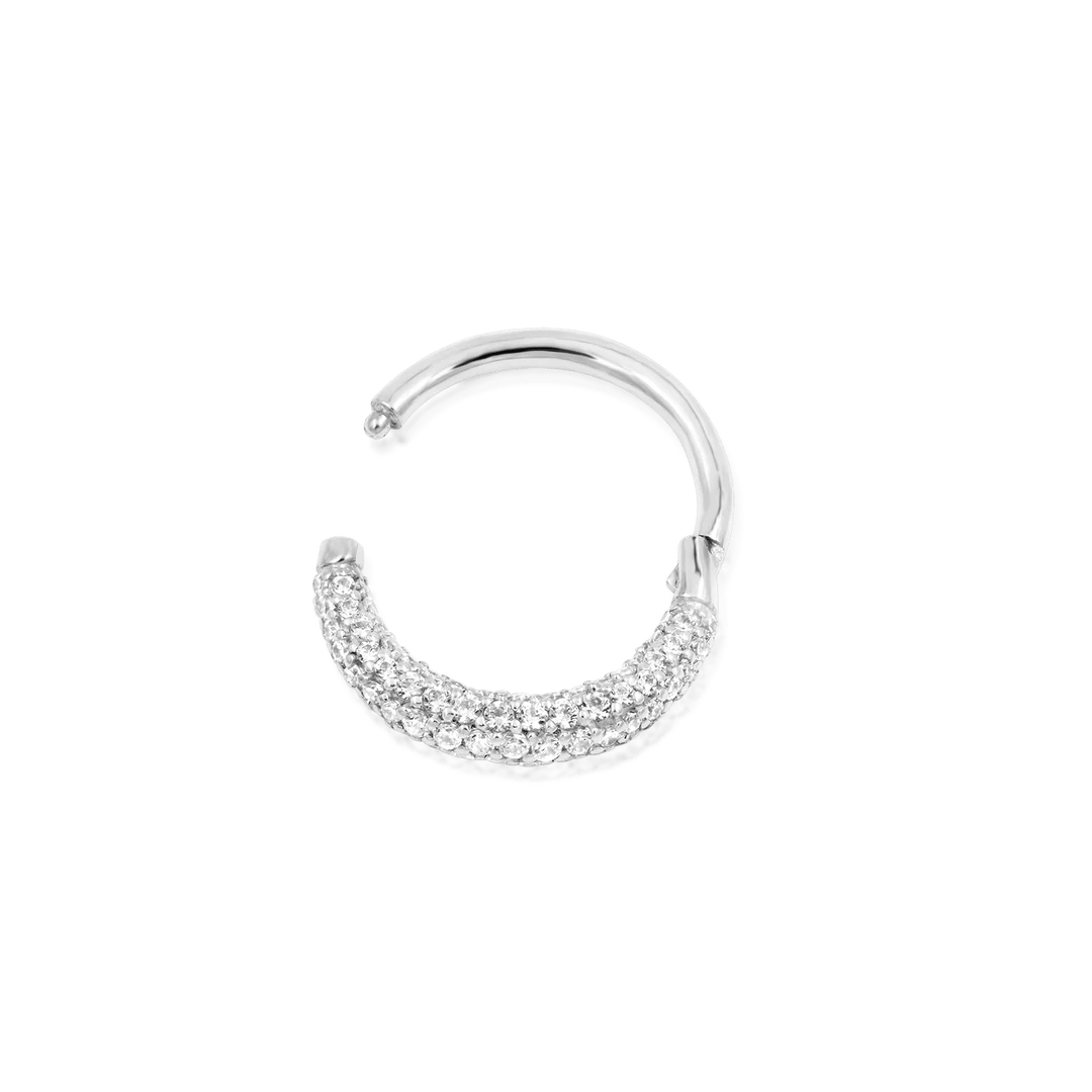 Opulence Clicker Ring – 14K Gold with Over 100 Swarovski CZ Stones
