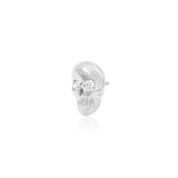CRYSTAL SKULL 14K GOLD - THREADLESS END piercing-zone.com