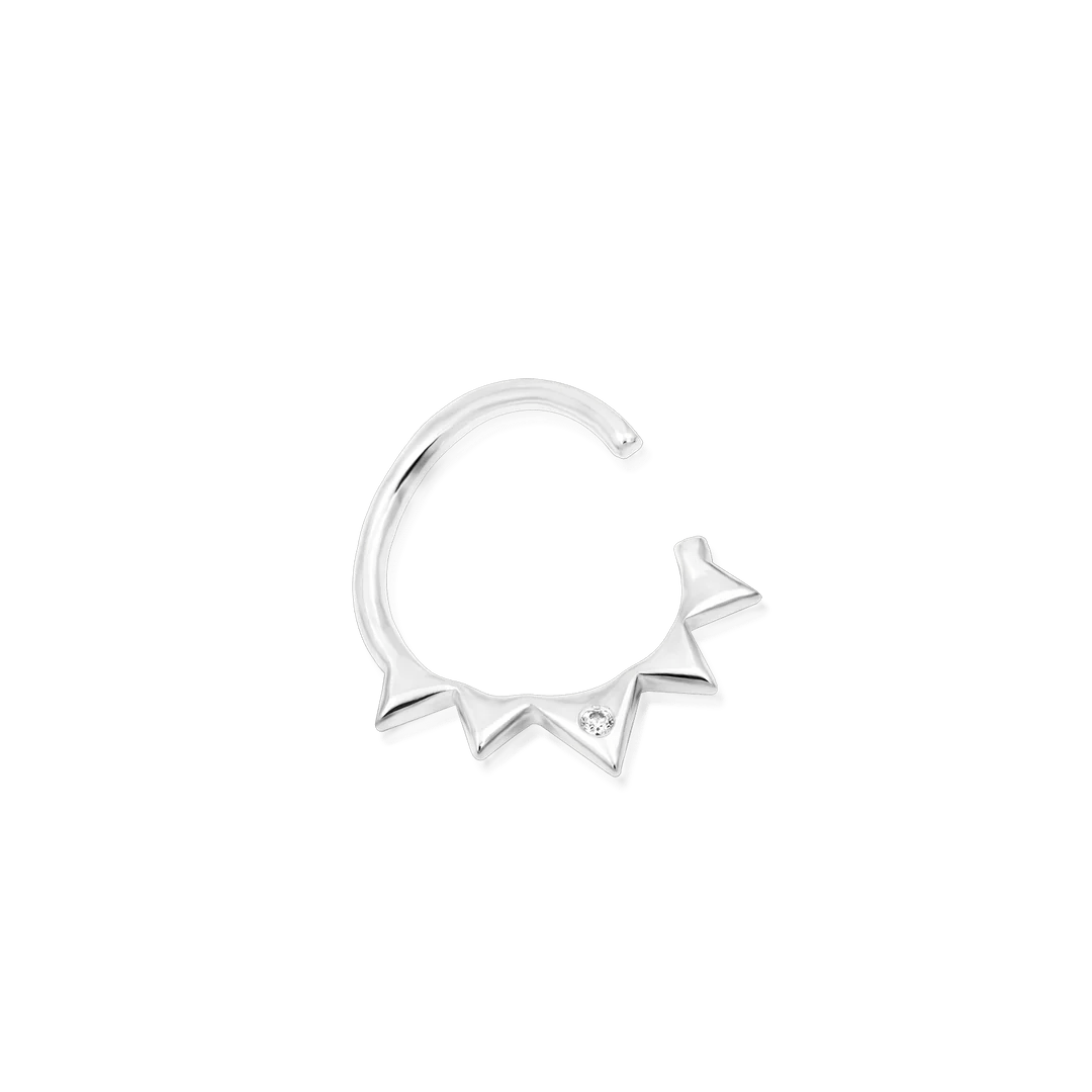 Starfire Seam Ring – 14K Gold with Cubic Zirconia