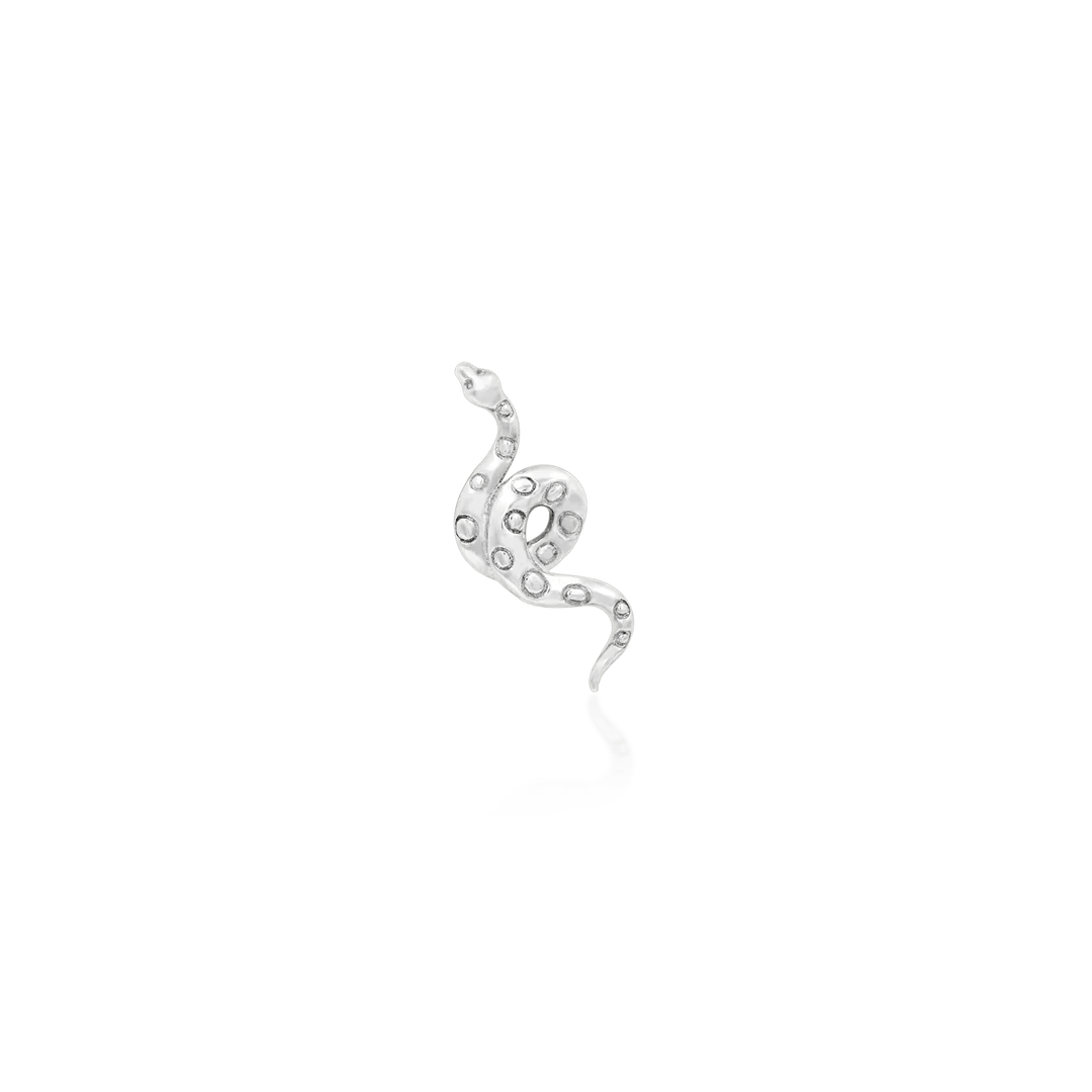 TEXTURED SNAKE-14K GOLD piercing-zone.com