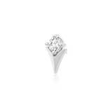 TULIP WITH CZ STONE-14K GOLD piercing-zone.com