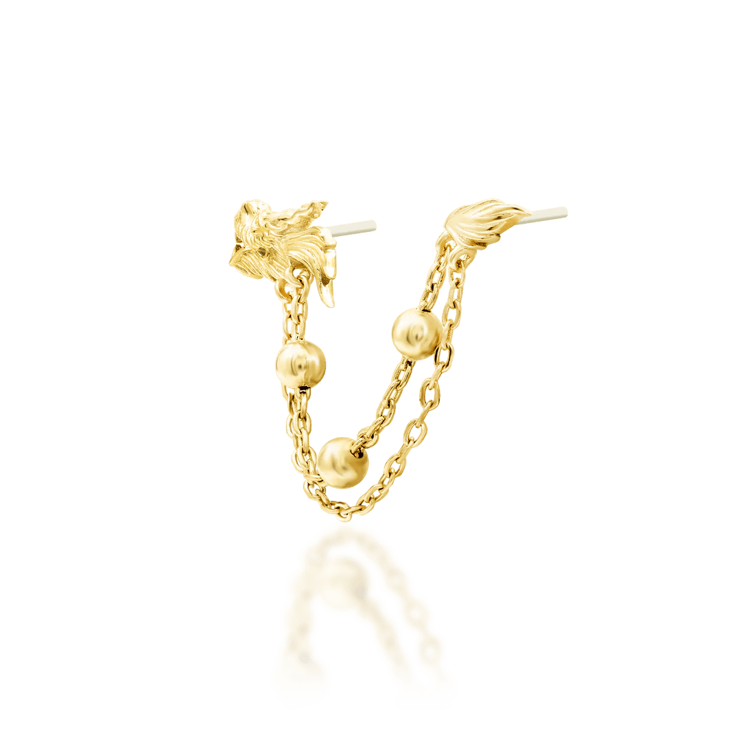 1976 Dragon – 14K Gold Threadless End