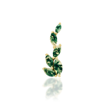 Agatha – 14K Gold Moss Agate Threadless End