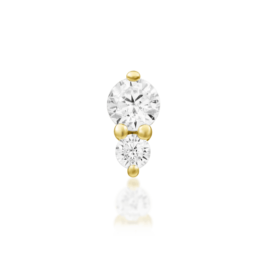 Aman – 14K Gold & Cubic Zirconia Threadless End
