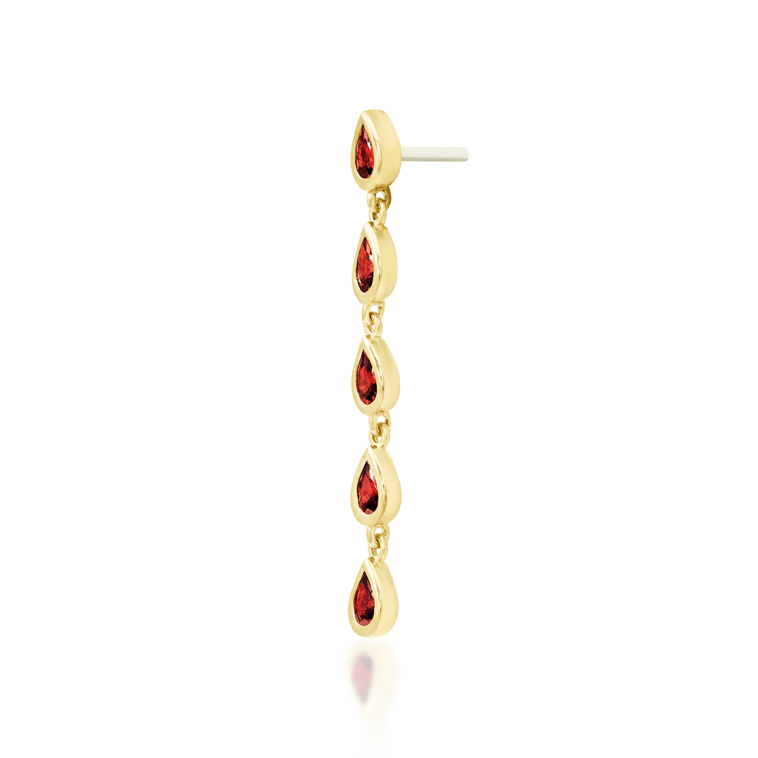 Ayuna Chains – 14K Gold & Garnet
