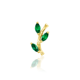 Bamboo Blossom  – 14K Gold Threadless End