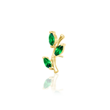 Bamboo Blossom Threadless End in Yellow Gold – Studio Shot