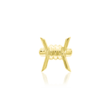 BARB-ARA 14K GOLD - THREADLESS END piercing-zone.com