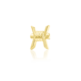 BARB-ARA 14K GOLD - THREADLESS END piercing-zone.com