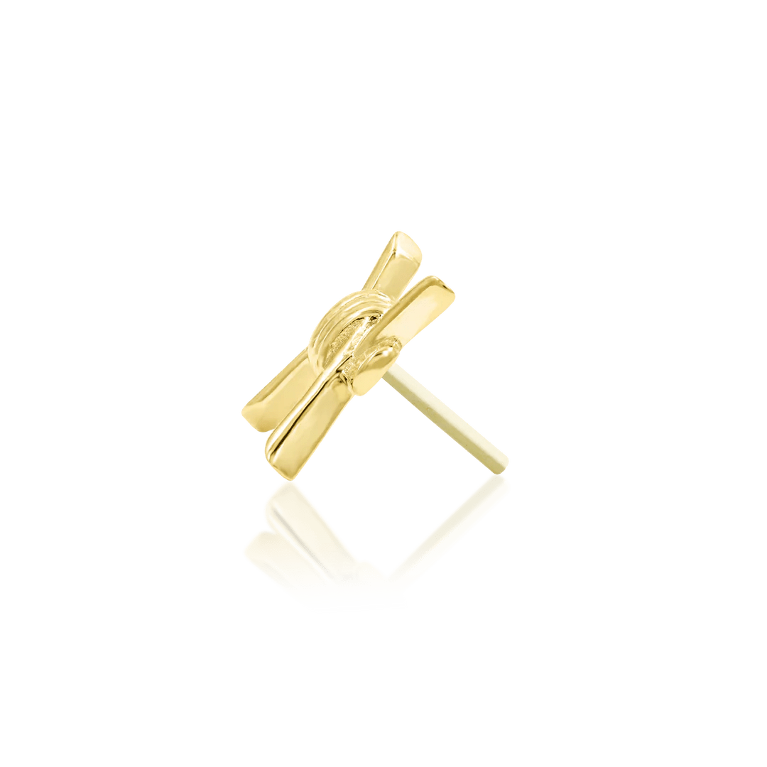 BARB-ARA 14K GOLD - THREADLESS END piercing-zone.com