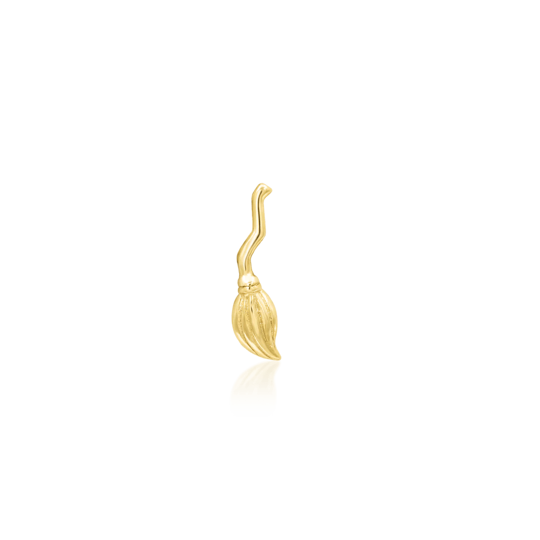 BROOM GOLD 14K  - THREADLESS END piercing-zone.com