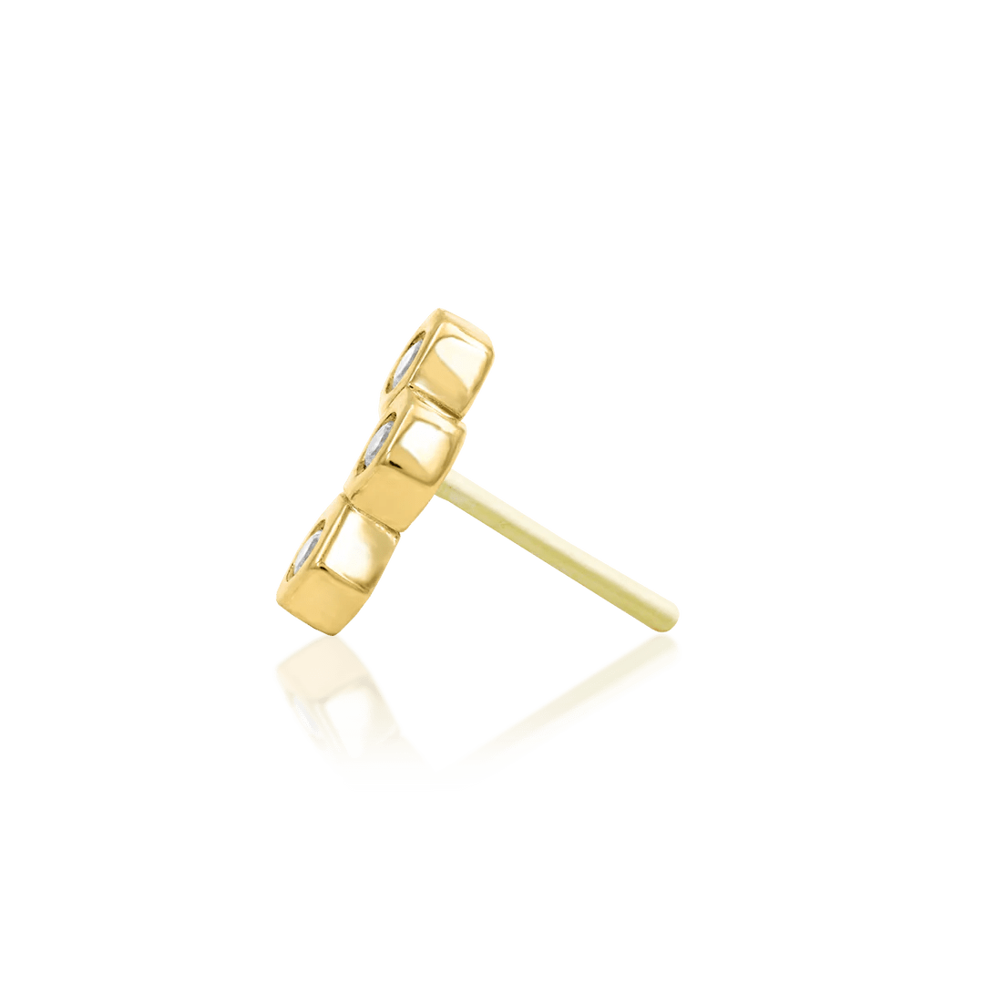BUZZIN'-14K GOLD piercing-zone.com