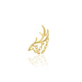 Chained Antler Chains – 14K Gold Threadless End