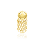 Charlie Chains – 14K Gold Threadless End with Chain Fringe