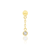Daphne Chains – 14K Gold Threadless End with CZ Gemstone