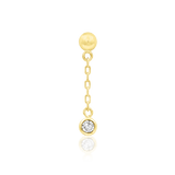 Daphne Chains – 14K Gold Threadless End with CZ Gemstone