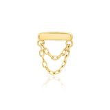 Daria Chains – 14K Gold Threadless End with Double Chain Accent