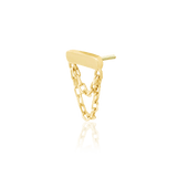 Daria Chains – 14K Gold Threadless End with Double Chain Accent