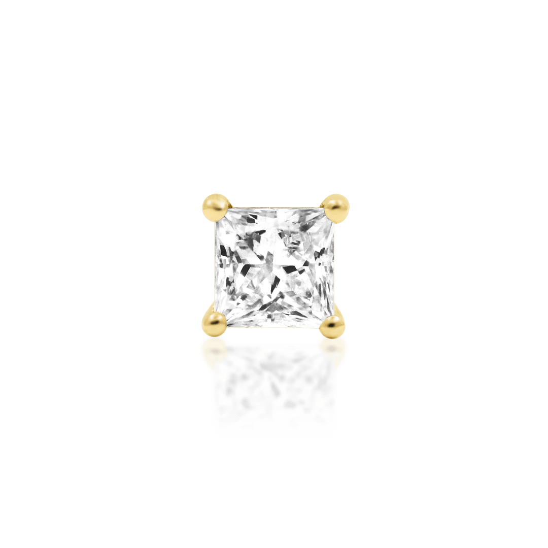 Diamond Princess Threadless End – 14K Gold & Lab-Grown Diamond