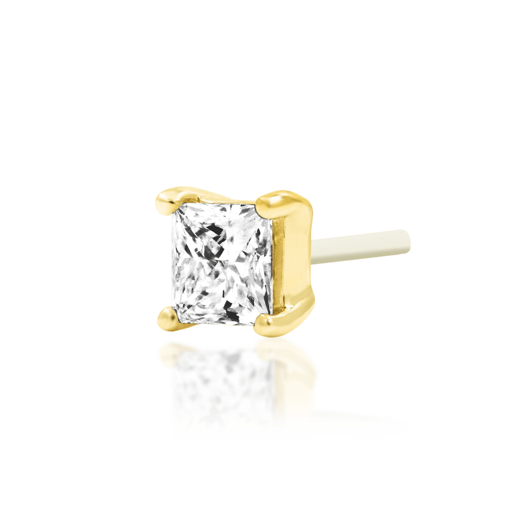 Diamond Princess Threadless End – 14K Gold & Lab-Grown Diamond