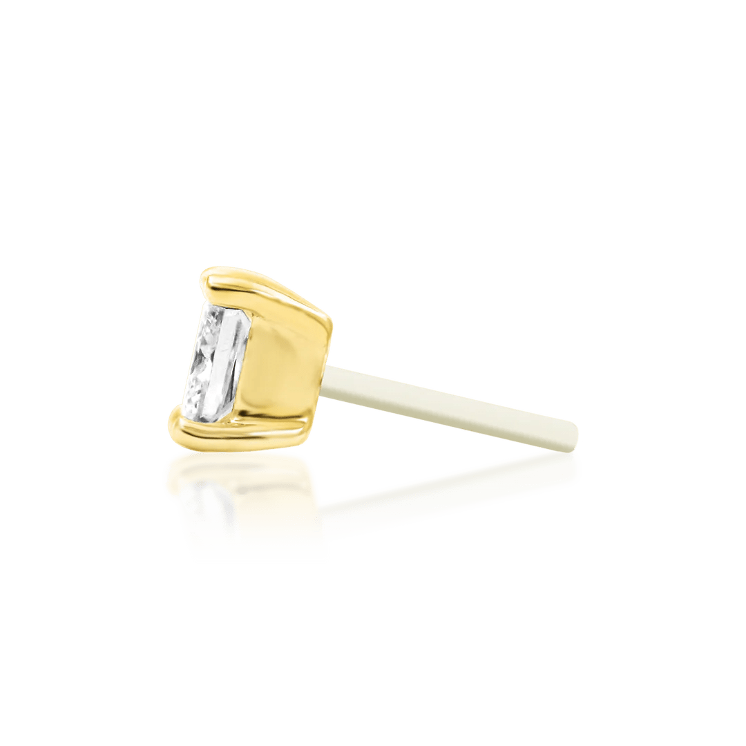 Diamond Princess Threadless End – 14K Gold & Lab-Grown Diamond
