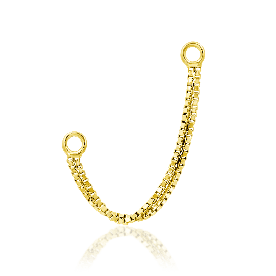 Double Box Chain – 14K Gold