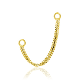 Double Box Chain – 14K Gold