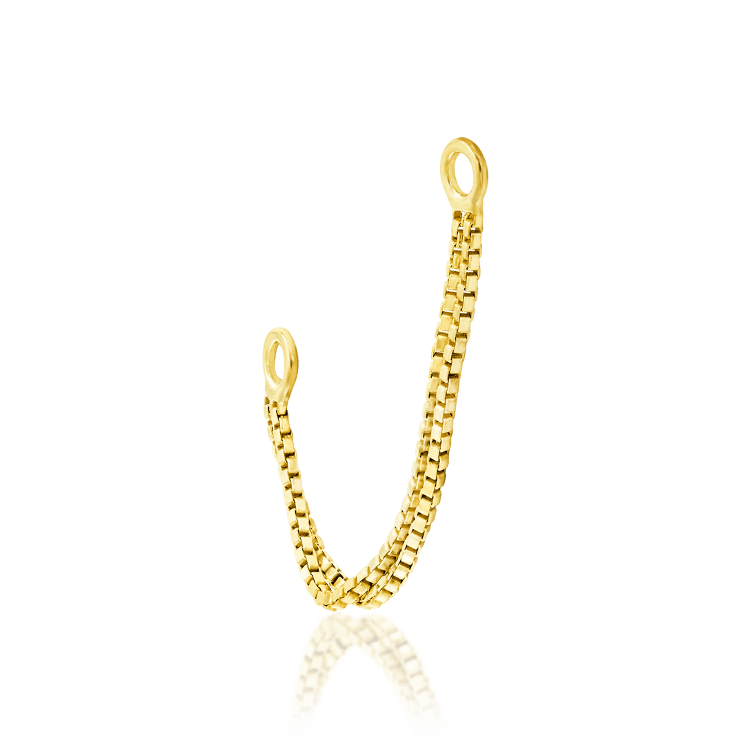 Double Box Chain – 14K Gold