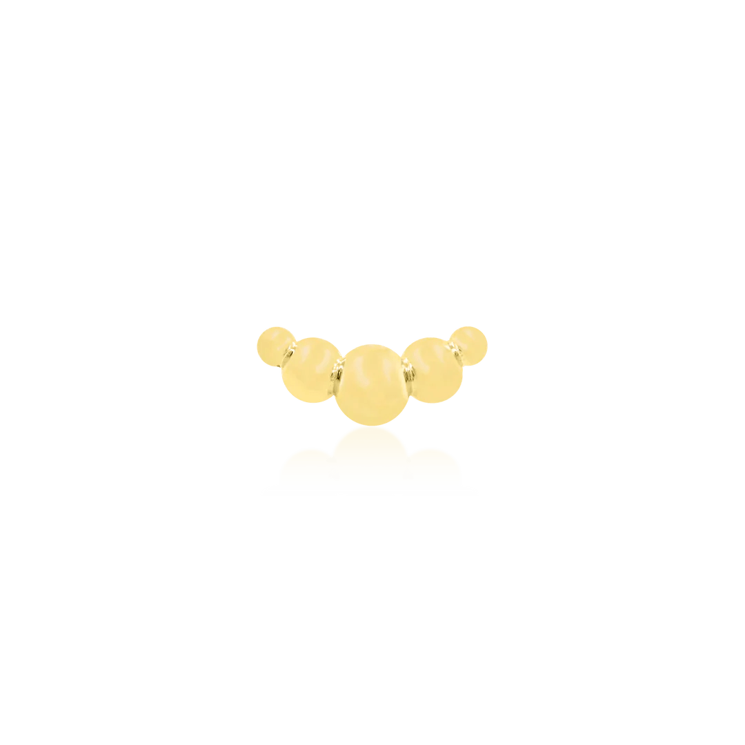 CROISSANT-14K GOLD piercing-zone.com