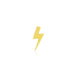 LIGHTNING BOLT-14K GOLD piercing-zone.com