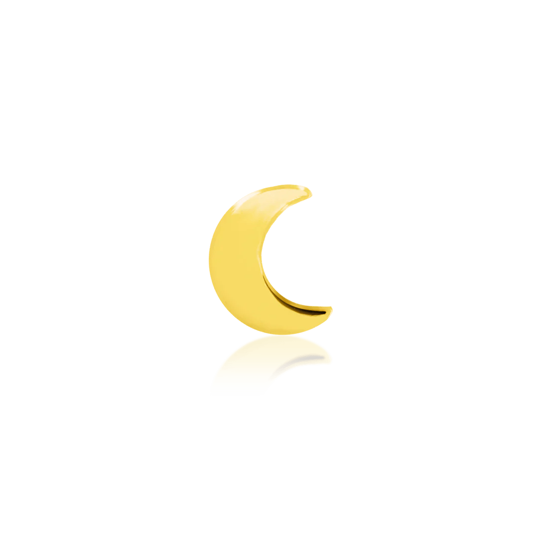 GOLD MOON-14K GOLD piercing-zone.com