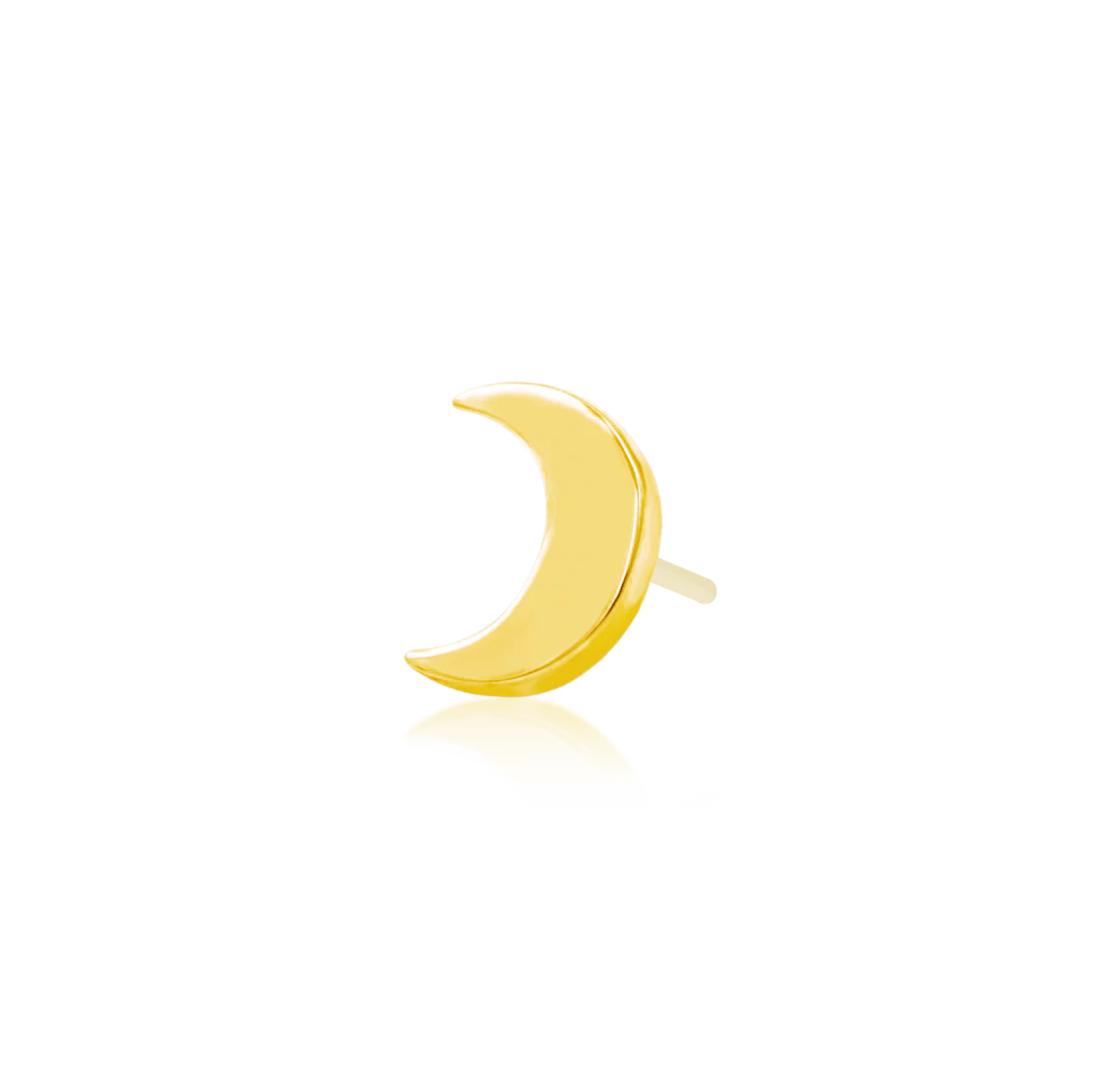 GOLD MOON-14K GOLD piercing-zone.com