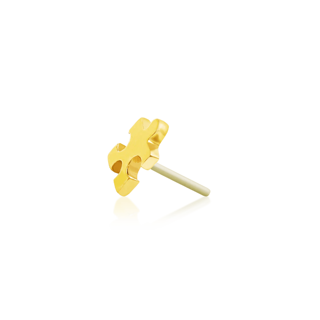 PUZZLE PIECE-14K GOLD piercing-zone.com
