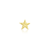 HAMMERED STAR-14K GOLD piercing-zone.com