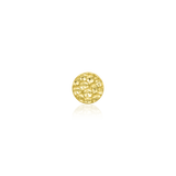 HAMMERED DISK-14K GOLD piercing-zone.com