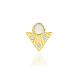 Haven Moonstone – 14K Gold Threadless End