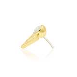 Haven Moonstone – 14K Gold Threadless End