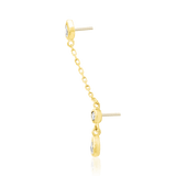 Islay Chains – 14K Gold & Cubic Zirconia Threadless End