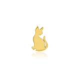 JUNI-PURR GOLD 14K  - THREADLESS END piercing-zone.com