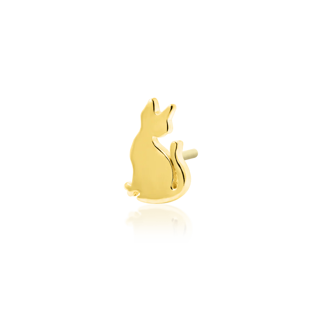 JUNI-PURR GOLD 14K  - THREADLESS END piercing-zone.com