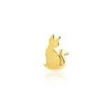 JUNI-PURR GOLD 14K  - THREADLESS END piercing-zone.com