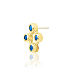 Lana Blue Topaz – 14K Gold Threadless End