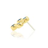 Lana Blue Topaz – 14K Gold Threadless End