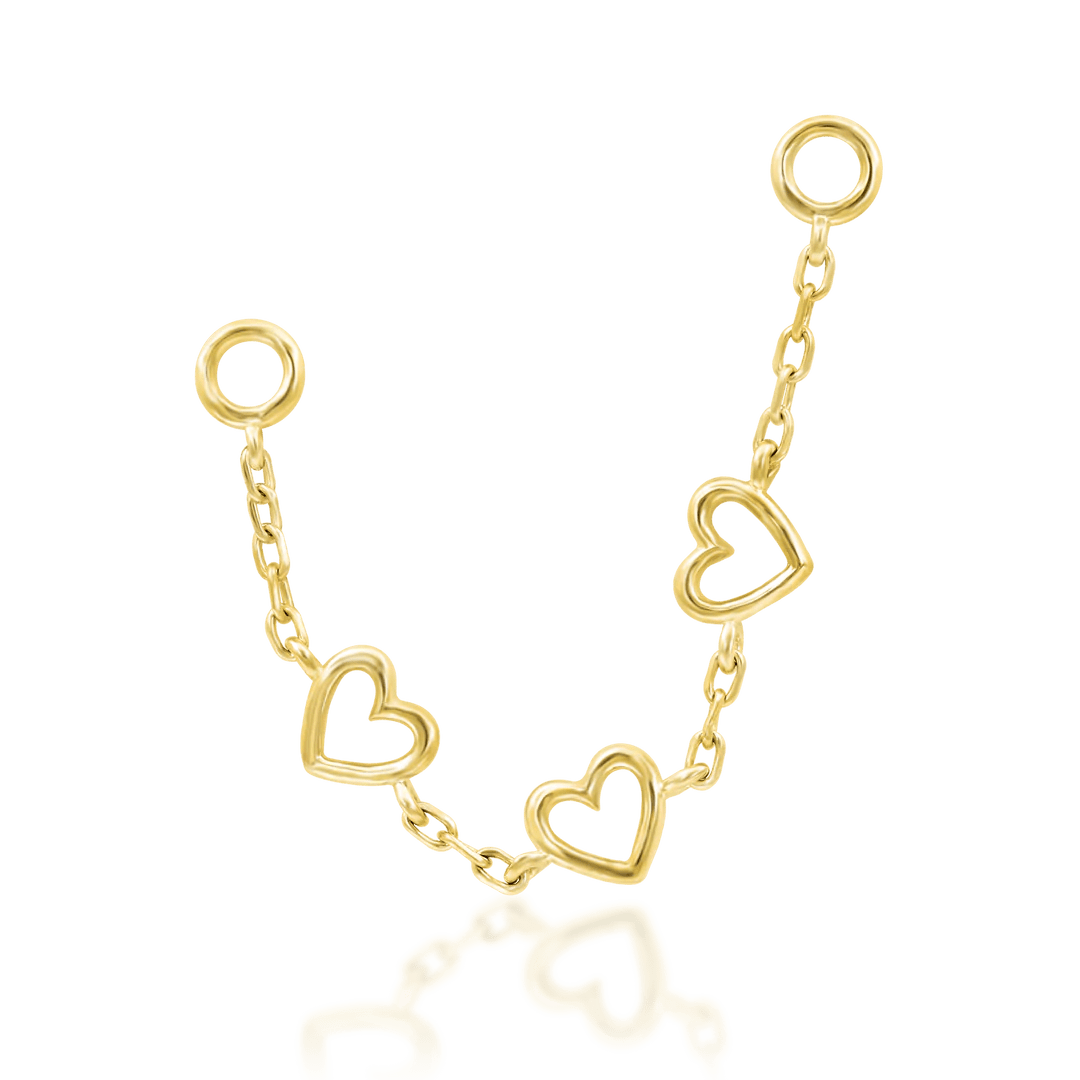 Lots of Love Chains – 14K Gold Charm