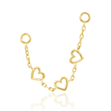 Lots of Love Chains – 14K Gold Charm