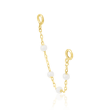 Louise Chains – 14K Gold Threadless End with Freshwater Pearls