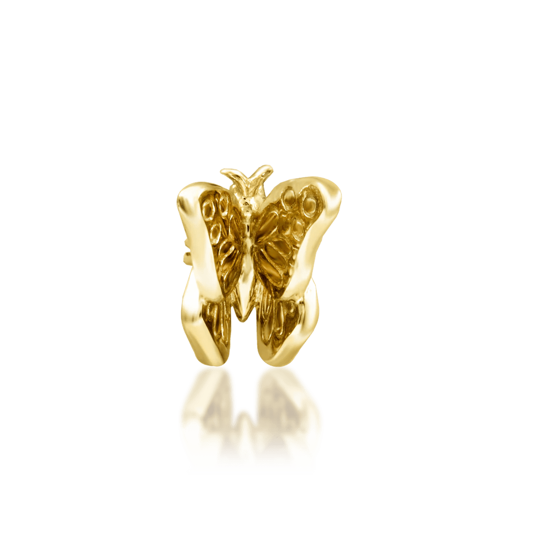 Madam Butterfly – 14K Gold Butterfly Threadless End