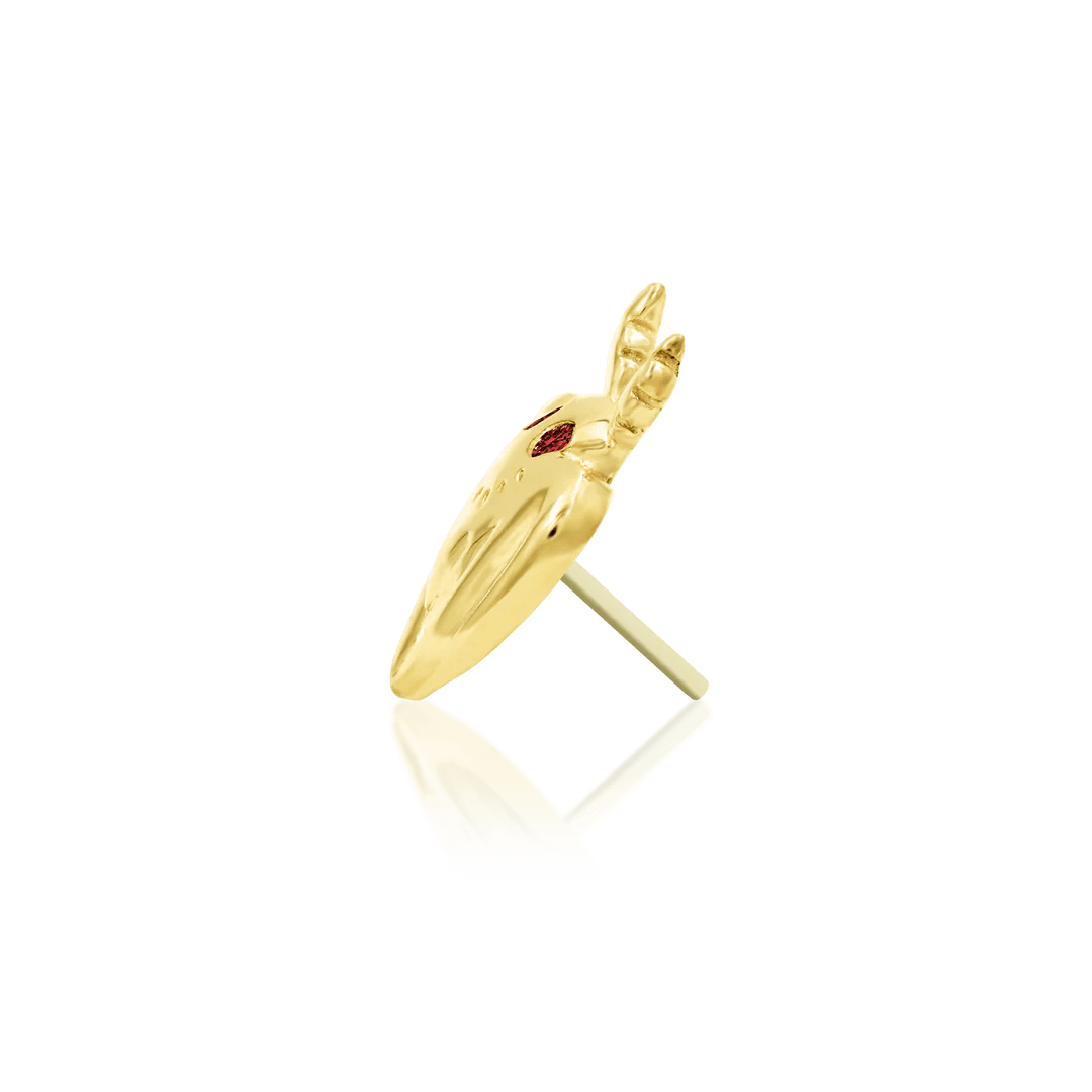 MOTHMAN 14K GOLD  - THREADLESS END piercing-zone.com